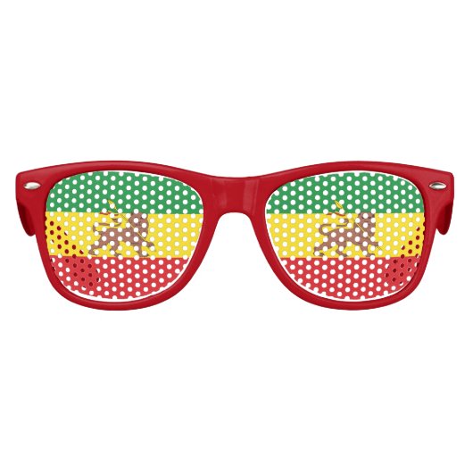 Oude Ethiopische vlag Kinder Zonnebril (Voorkant)