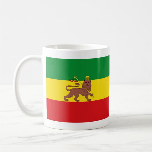 Oude Ethiopische vlag Koffiemok (Links)