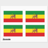 Oude Ethiopische vlag Rechthoekige Sticker (Vel)