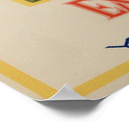  oude etiketten van appelfruit poster (Hoek)