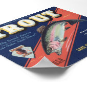 oude etiketten van appelfruit poster (Hoek)