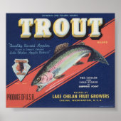 oude etiketten van appelfruit poster (Voorkant)