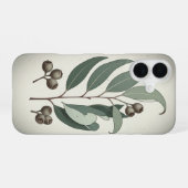 Oude eucalyptusbladeren iPhone 16 hoesje (Achterkant horizontaal)