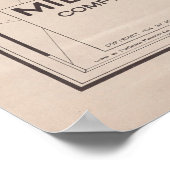 Oude Europa WWI-kaart (1914) Poster (Hoek)