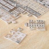 Oude Europese gebouwen Legpuzzel (Zijkant)