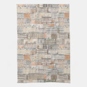 Oude Europese gebouwen Theedoek (Verticaal)