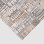 Oude Europese gebouwen Tissuepapier (Detail)