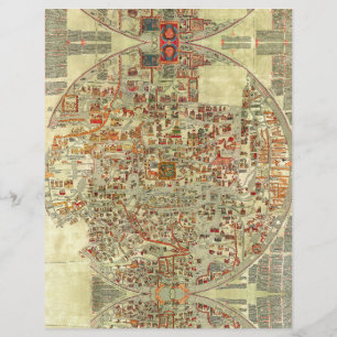 Oude Europese kaart cartografie geografisch antiek