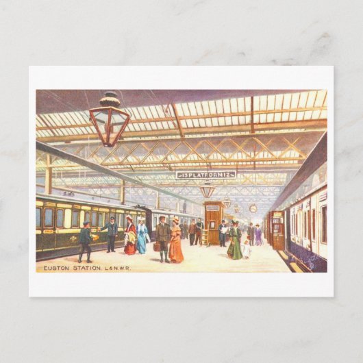 Oude Euston Station in Londen Briefkaart (Voorkant)