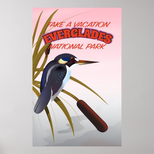 Oude Everglades-reisposter. Poster (Voorkant)