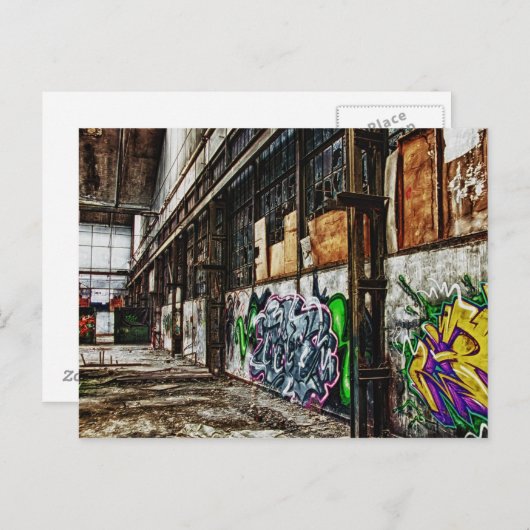 oude fabriek briefkaart (Voorkant / Achterkant)