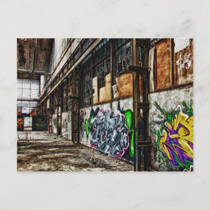 oude fabriek briefkaart