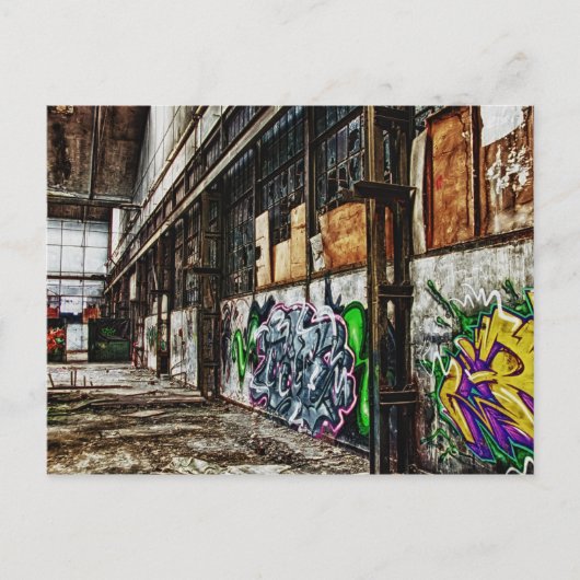 oude fabriek briefkaart (Voorkant)