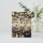 Oude Fabrieksarbeiders Foto Afbeelding Postkaart (Staand voorkant)