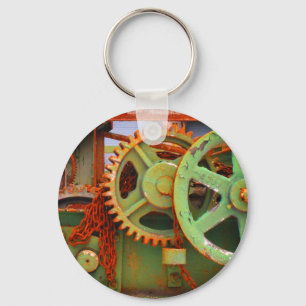 Oude fabrieksmachinerietandwielen Vieux Hull Sleutelhanger