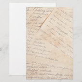 Oude familie ontvangt banketbakkerswerk briefpapier (Voorkant / Achterkant)