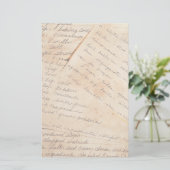 Oude familie ontvangt banketbakkerswerk briefpapier (Staand voorkant)