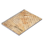 Oude familie ontvangt notebook notitieboek (Linkerzijde)