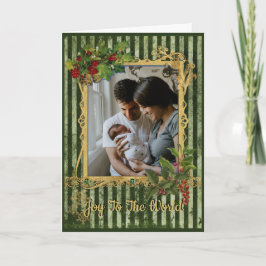 Oude familiefoto Vakantie Personaliseer Groet Feestdagen Kaart