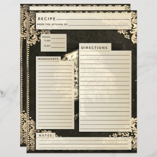 Oude familierecept invoegen (Voorkant / Achterkant)