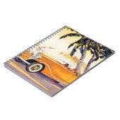 Oude familievakantie in een cabriolet notitieboek (Linkerzijde)