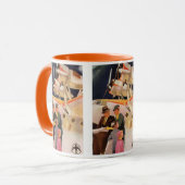 Oude familievakantie met een watervliegtuig met sc mok (Voorkant links)