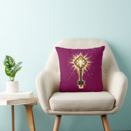 Oude Fantasie Sleutel met Magisch Licht – Stralend Kussen