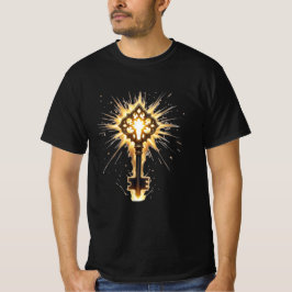 Oude Fantasie Sleutel met Magisch Licht – Stralend T-shirt