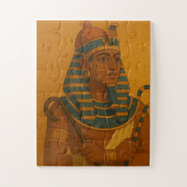Oude Farao Portret Mystique Puzzel Goud