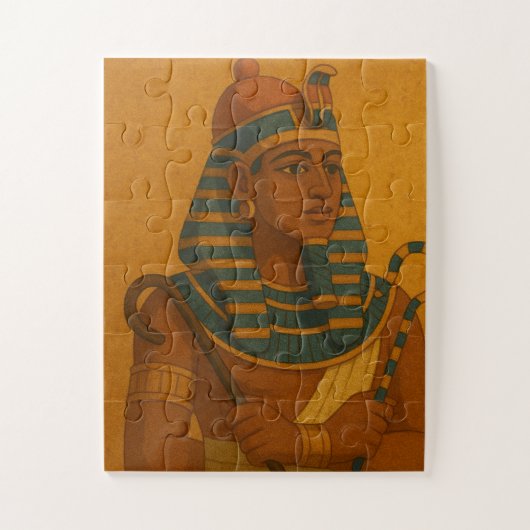 Oude Farao Portret Mystique Puzzel Goud (Verticaal)