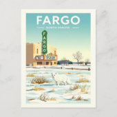 Oude Fargo North Dakota Briefkaart (Voorkant)