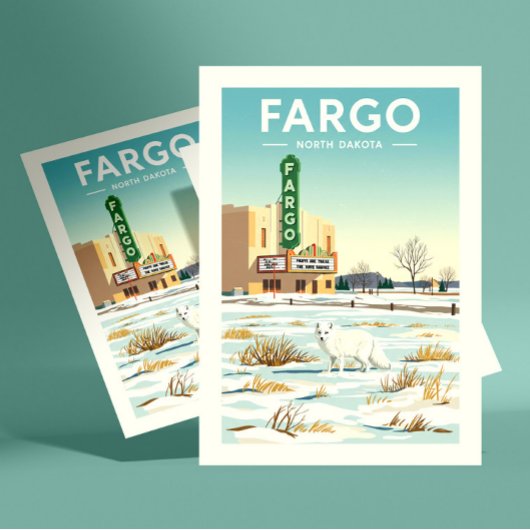 Oude Fargo North Dakota Briefkaart