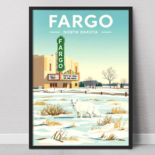 Oude Fargo North Dakota Poster