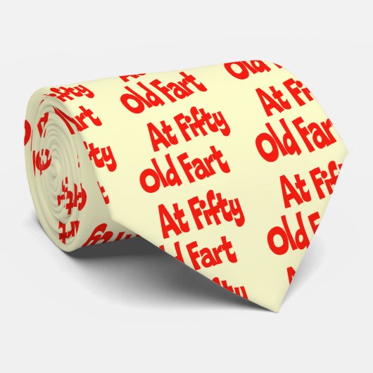 Oude Fart 50th Birthday Gifts Stropdas (Opgerold)