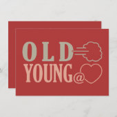 Oude Fart aangepaste uitnodigingen (Voorkant / Achterkant)