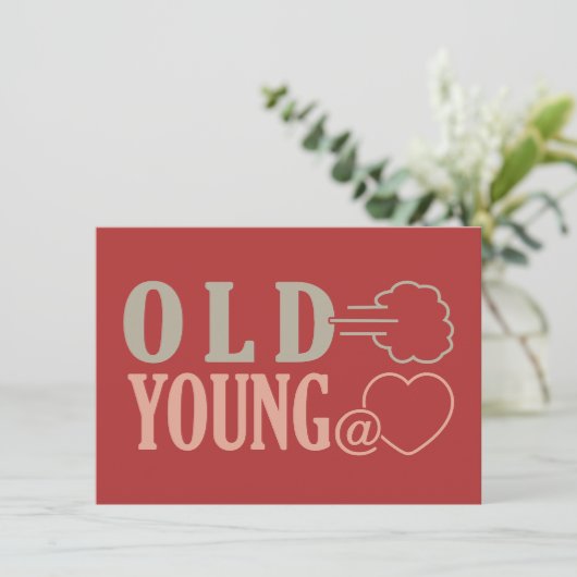 Oude Fart aangepaste uitnodigingen (Staand voorkant)