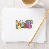 OUDE FASHIOND CHRISTMAS-CAROLERS ADRES ETIKET (Insitu)