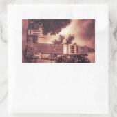 OUDE FASHIOND TOWER RECHTHOEKIGE STICKER (Tas)