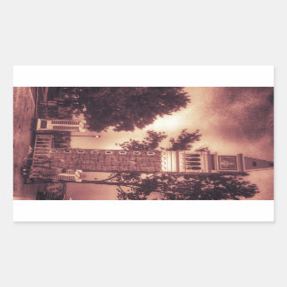 OUDE FASHIOND TOWER RECHTHOEKIGE STICKER