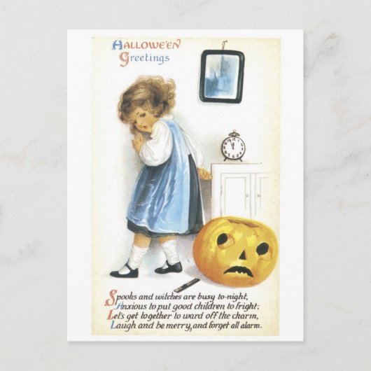 Oude Fashioned alowe en Greetings Briefkaart (Voorkant)