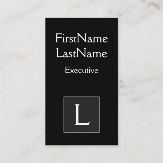 Oude Fashioned and Classic Executive Visitekaartje (Voorkant)