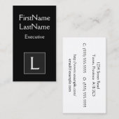 Oude Fashioned and Classic Executive Visitekaartje (Voorkant / Achterkant)