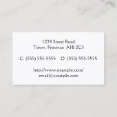 Oude Fashioned and Classic Executive Visitekaartje (Achterkant)