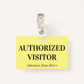 Oude Fashioned "AUZED VISITOR"-badge Badge (Achterkant met clip)