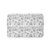 Oude Fashioned Bicycles CUSTOM ACHTERGROND COLOR Badmat (Voorkant)