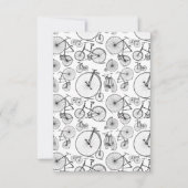 Oude Fashioned Bicycles CUSTOM ACHTERGROND COLOR Bedankkaart (Voorkant)