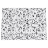 Oude Fashioned Bicycles CUSTOM ACHTERGROND COLOR Groot Cadeauzakje (Voorkant)