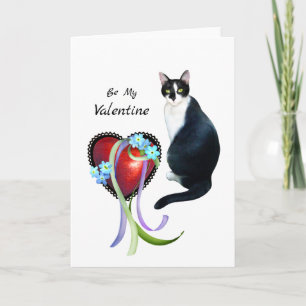 Oude Fashioned Cat Valentijnsdag Card Feestdagen Kaart