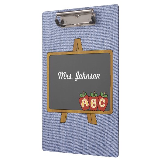 Oude Fashioned Chalkboard Denim klembord (Links)