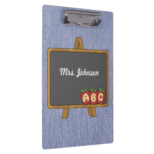 Oude Fashioned Chalkboard Denim klembord (Rechts)